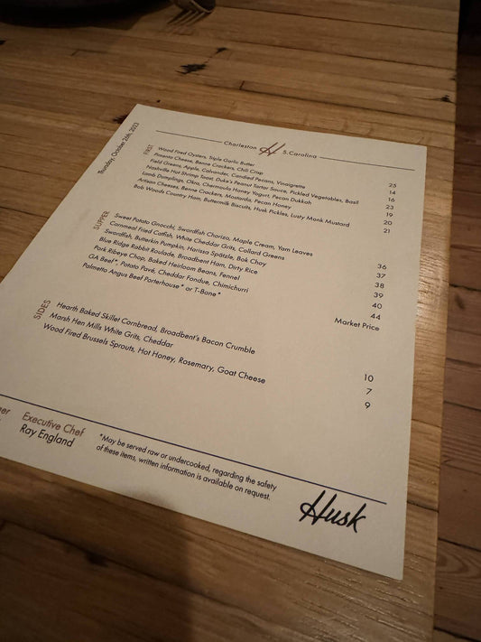 Culinary Alchemy at Husk Charleston: A Review of Unforgettable Southern Dining